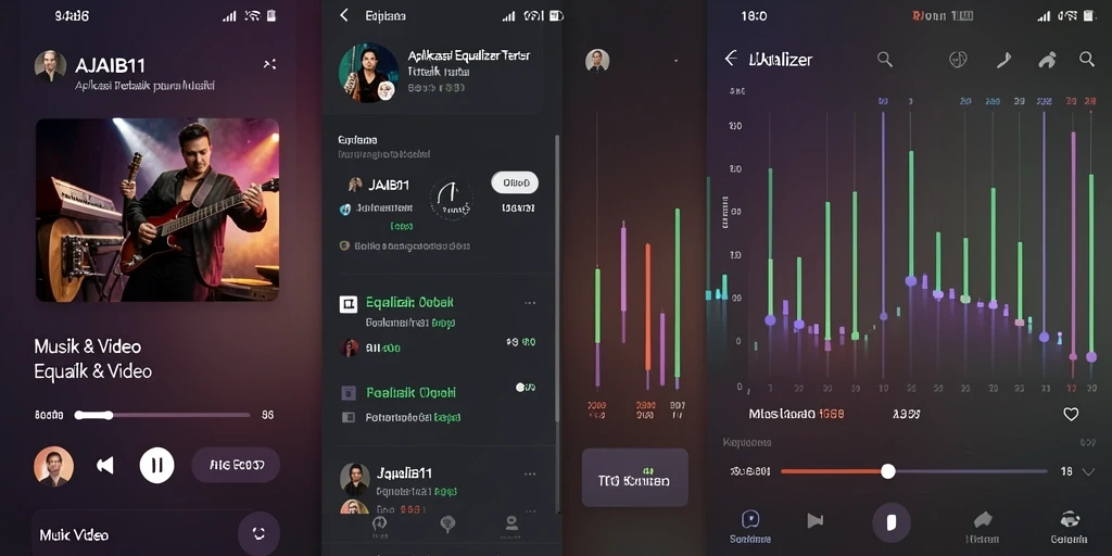 Tampilan antarmuka AJAIB11 yang user-friendly dan fungsional sebagai Equalizer.