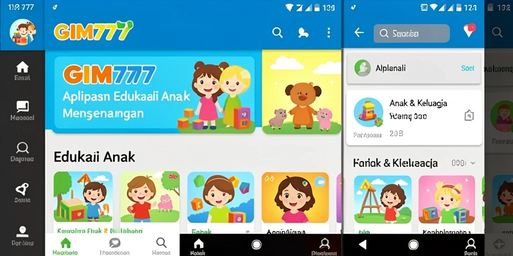 Antarmuka GIM777 yang interaktif untuk Edukasi Anak.