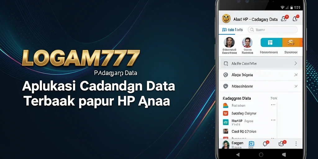 Antarmuka LOGAM777 yang memudahkan pencadangan data.